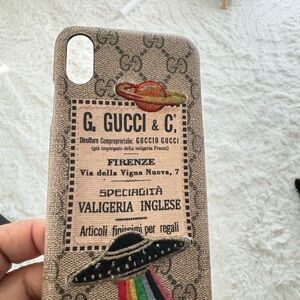 Gucci Tan Cosmic Design Phone Case